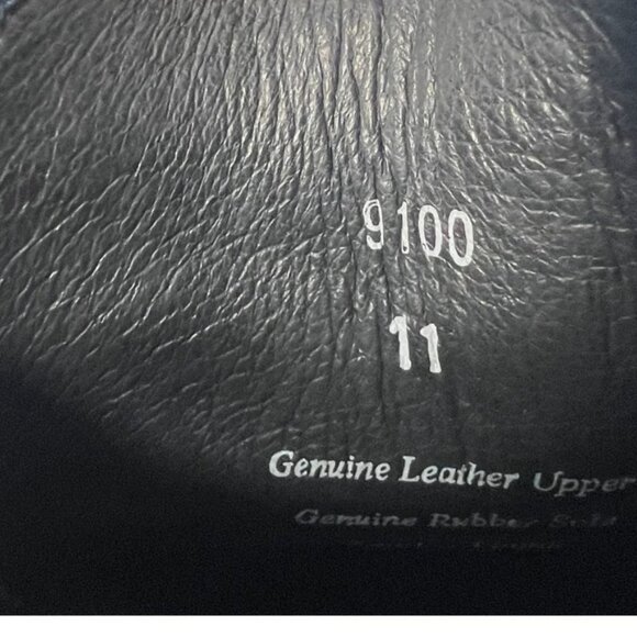 Mens Aston Grey Brown Leather Dress Shoes Oxford Size 11 Tie Lace Up Rubber Sole - Picture 12 of 12